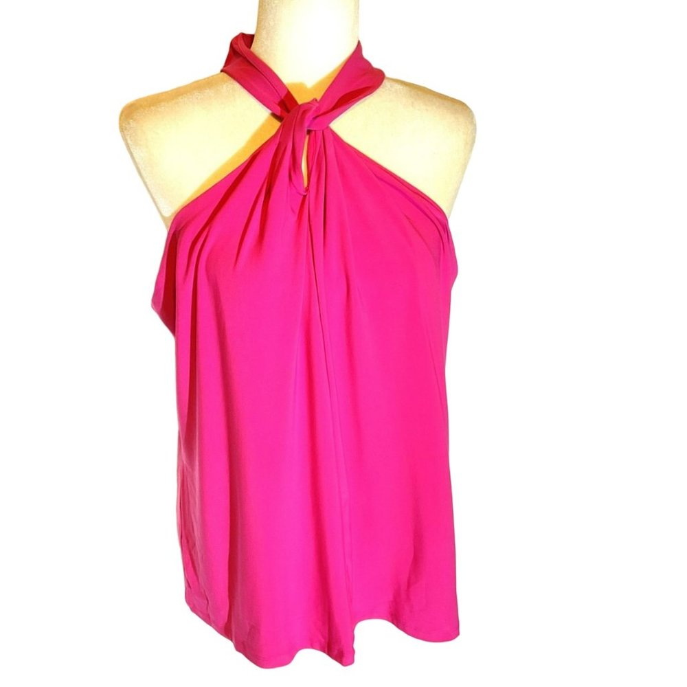 Anne Klein Twist Neck Halter Top. New With Tickets. Size XL.
